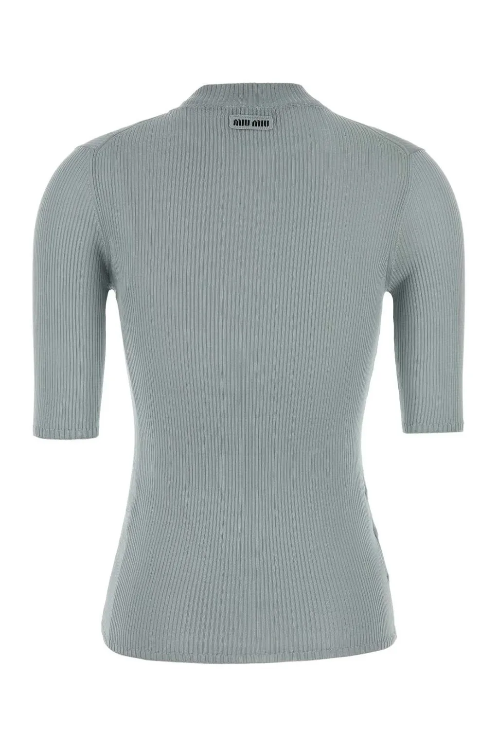 Miu Miu Short-Sleeved Ribbed Jumper