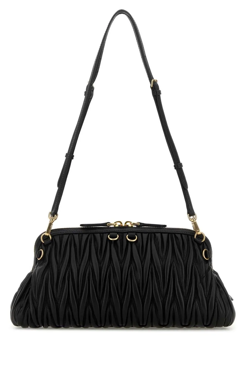 Miu Miu Matelassé Zipped Shoulder Bag