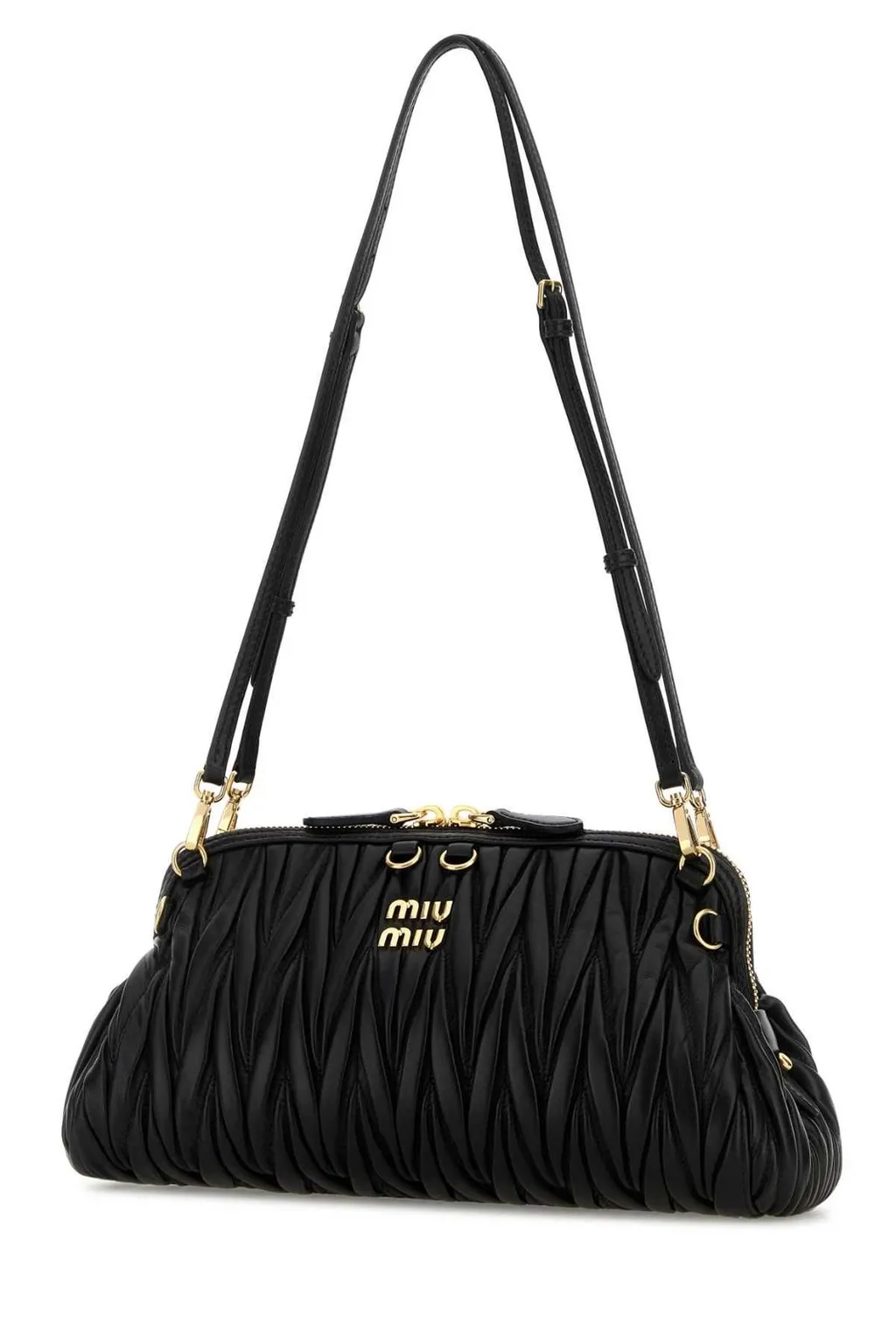 Miu Miu Matelassé Zipped Shoulder Bag
