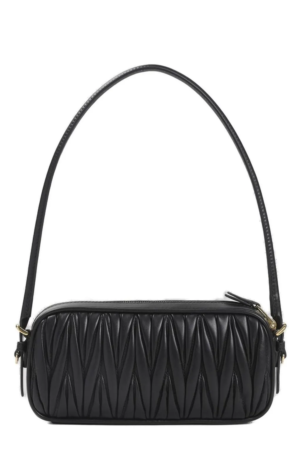 Miu Miu Logo-Lettering Zipped Shoulder Bag
