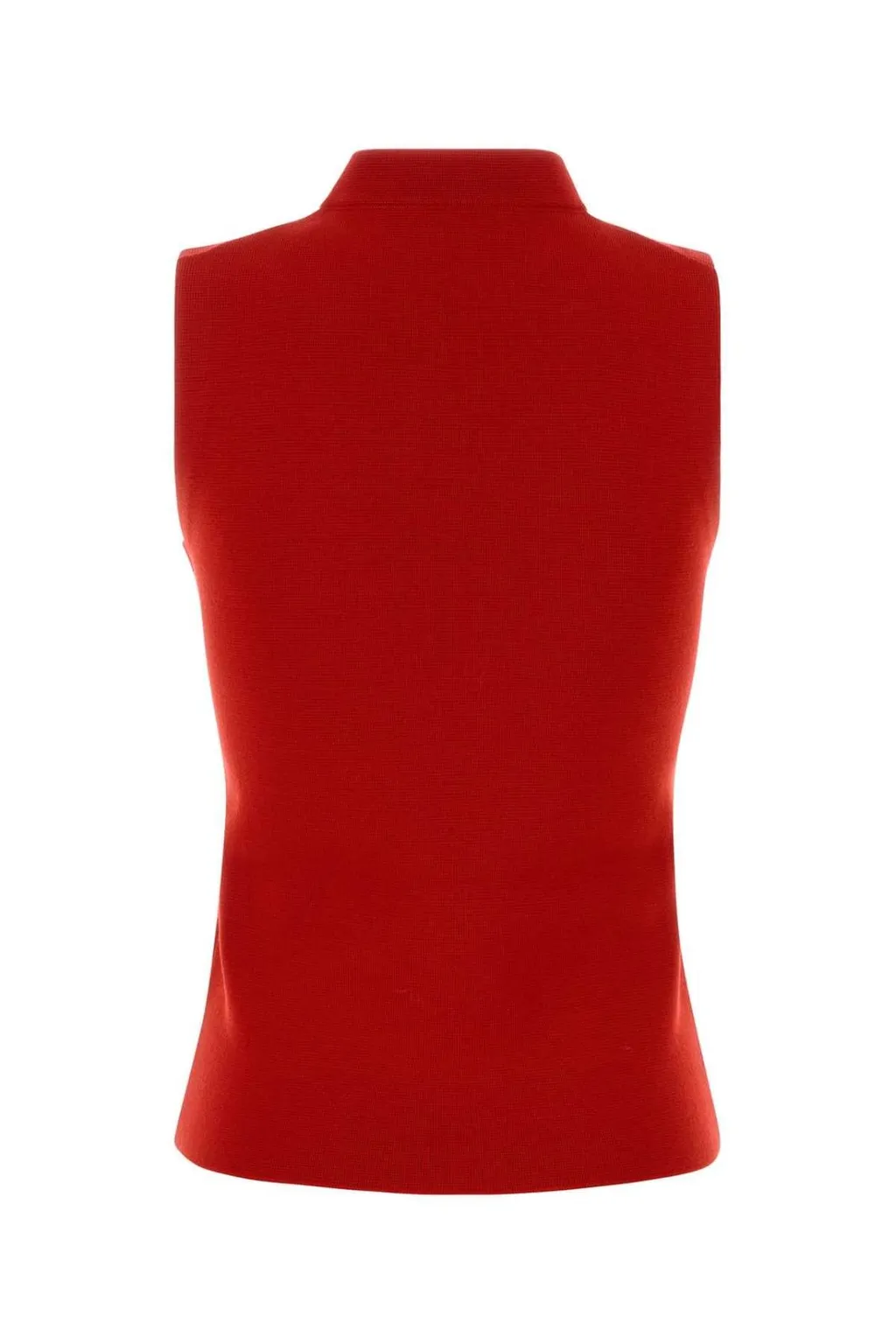 Miu Miu Half-Zipped Knitted Tank Top