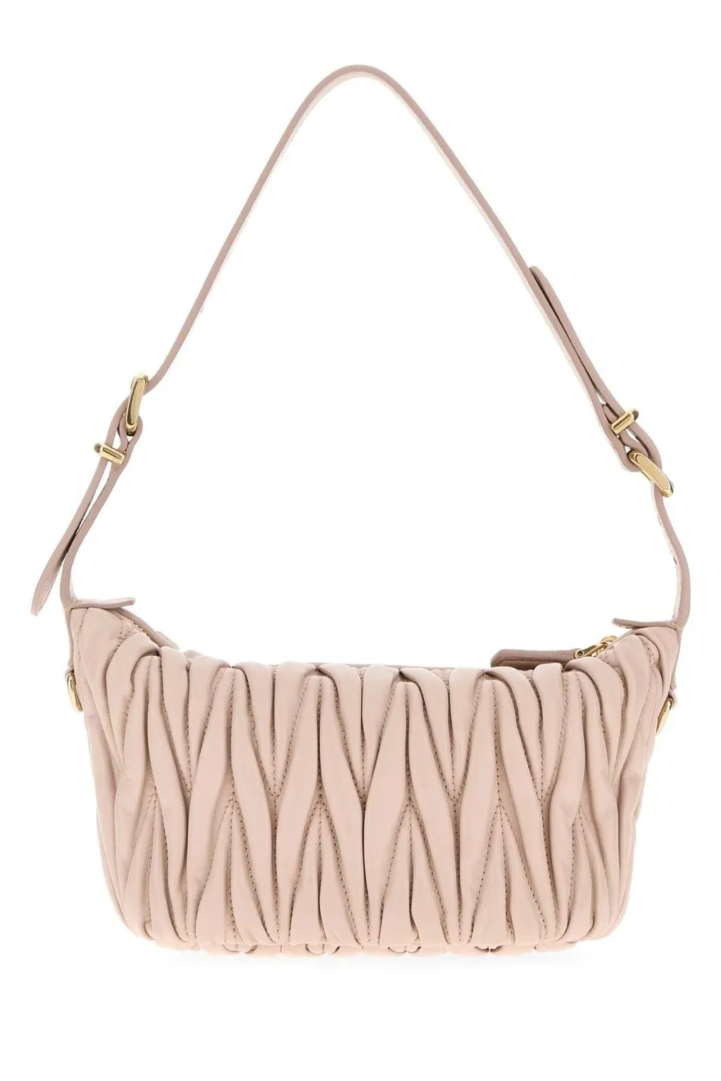 Miu Miu Logo-Lettering Zip-Up Handbag