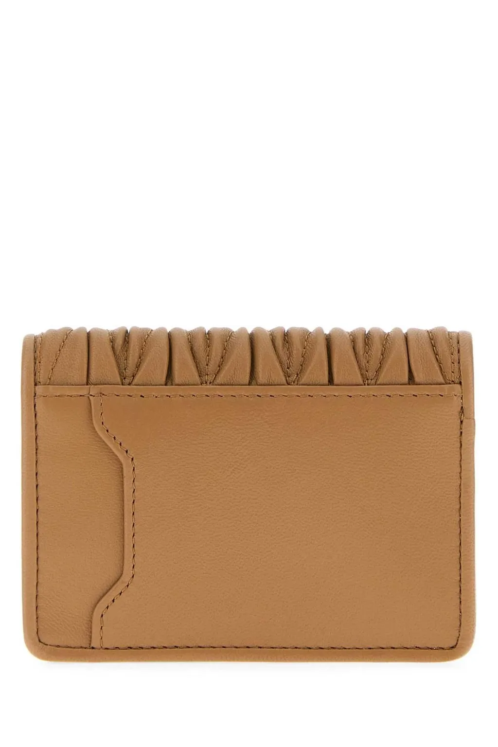Miu Miu Logo-Lettering Matelassé Cardholder