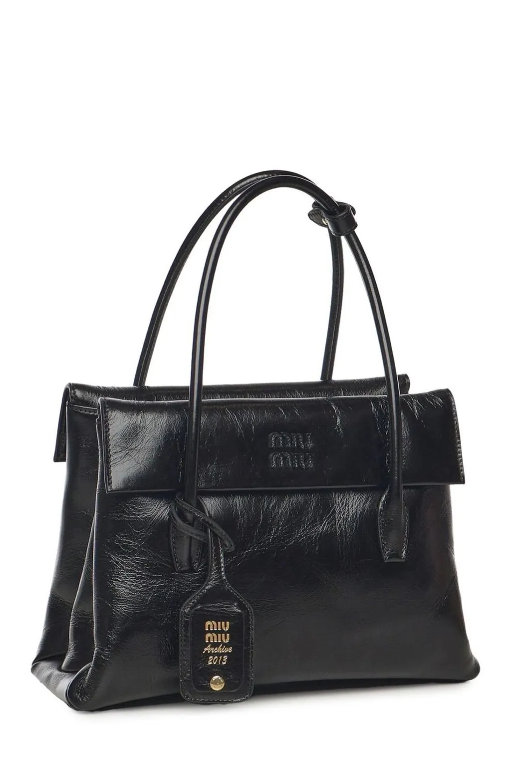 Miu Miu Logo-Detailed Tote Bag