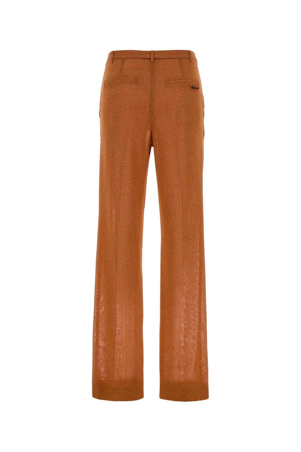 Miu Miu Straight-Leg Lurex Pants