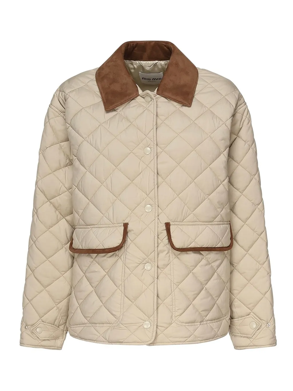 Miu Miu Quilted Button-Up Jacket