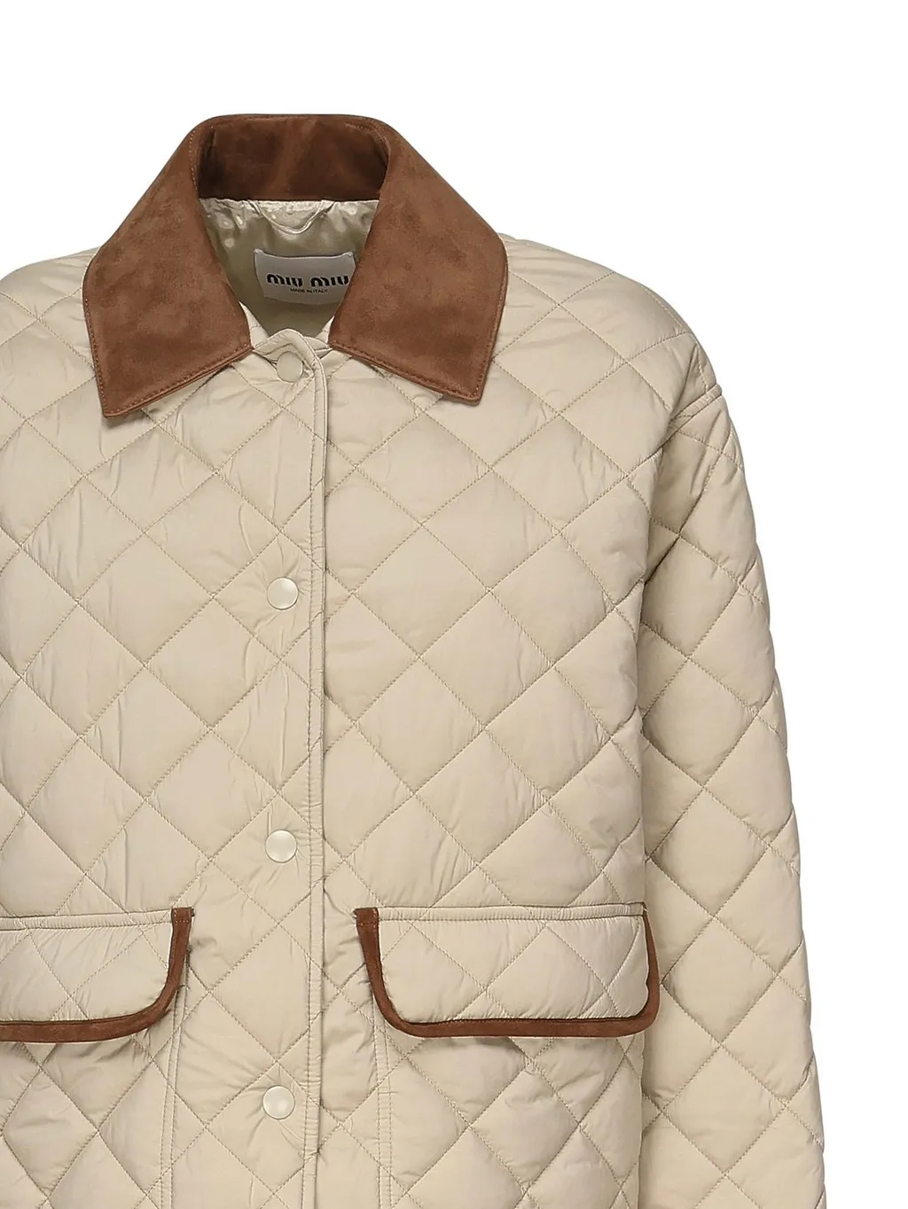 Miu Miu Quilted Button-Up Jacket