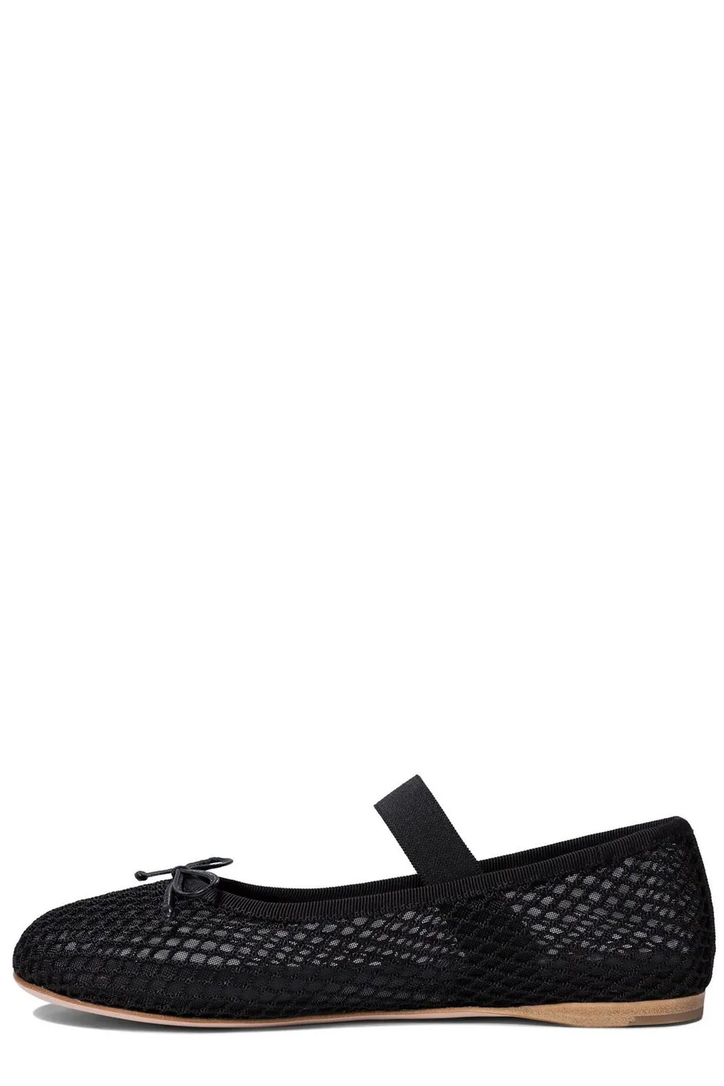 Miu Miu Round-Toe Mesh-Designed Ballet Flats
