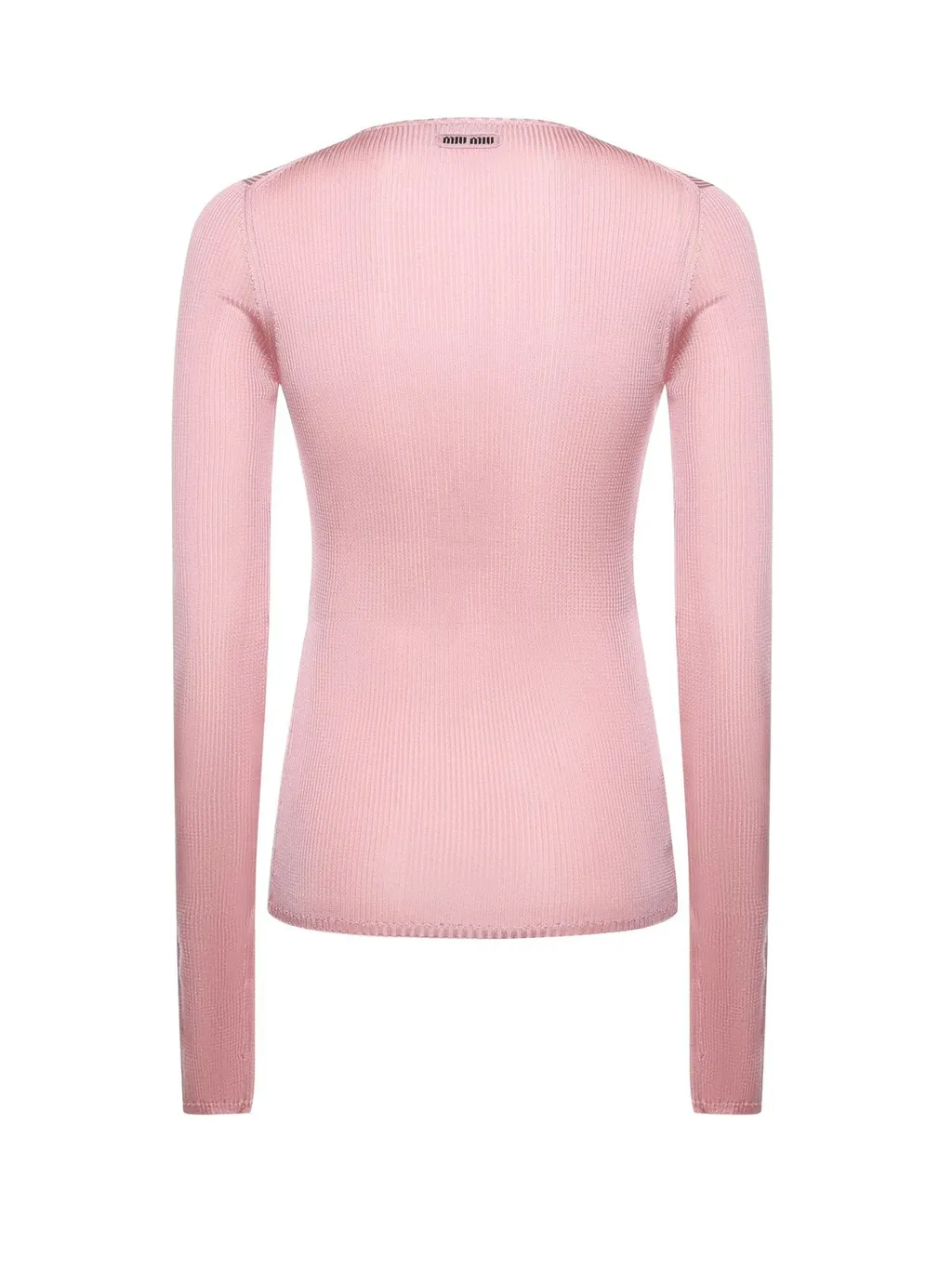 Miu Miu V-Neck Ribbed Jumper