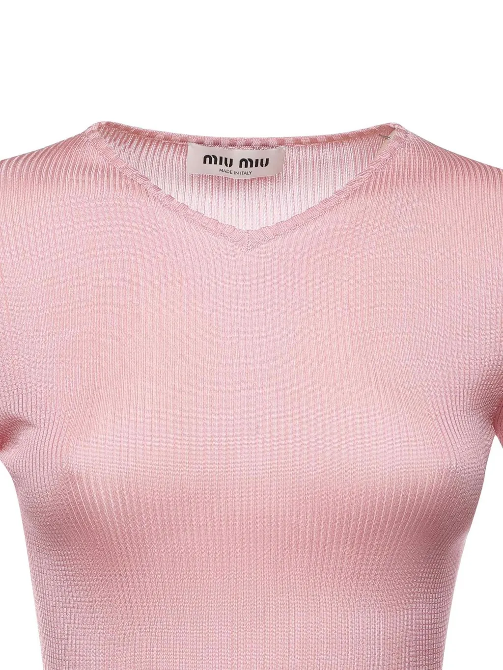 Miu Miu V-Neck Ribbed Jumper