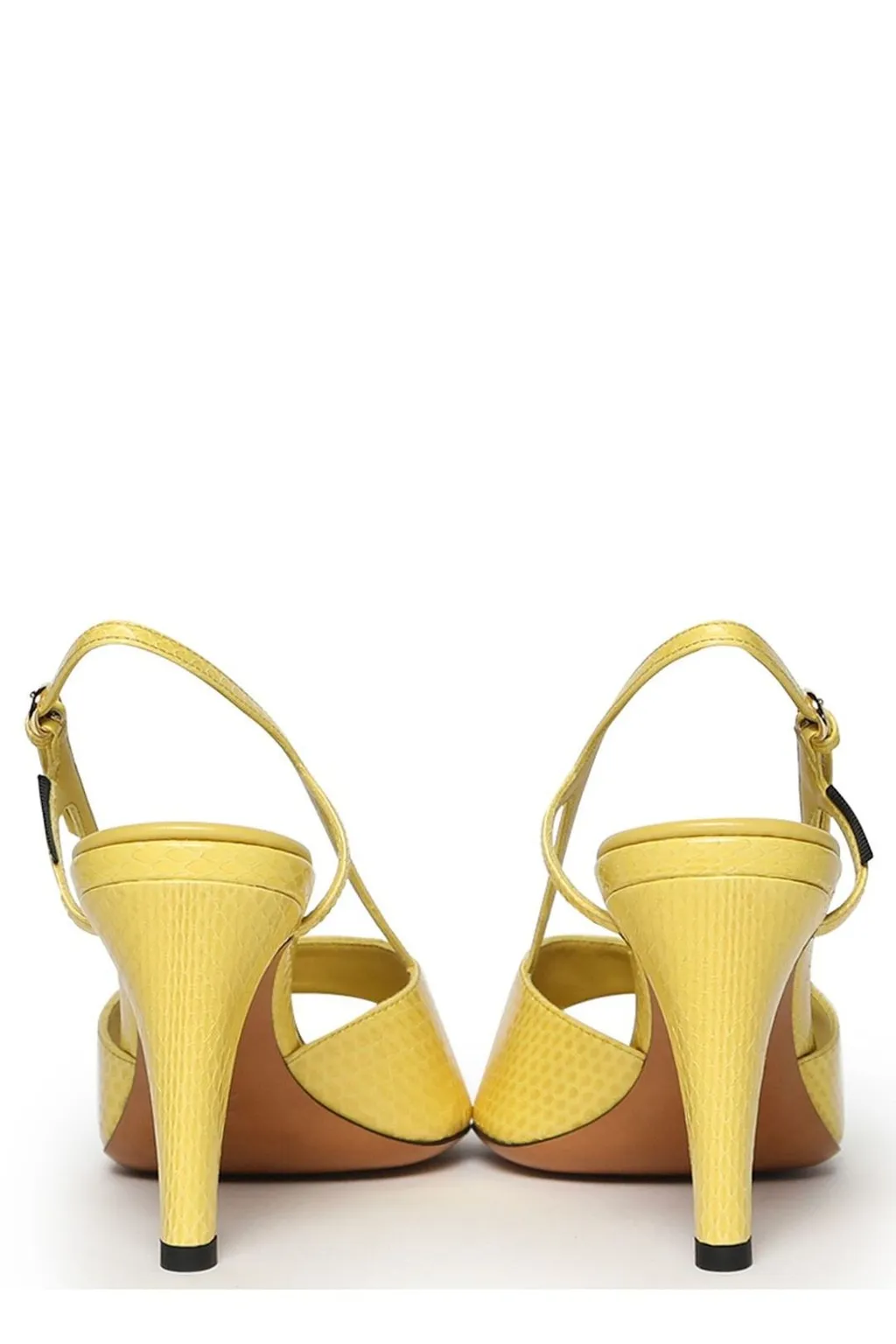 Miu Miu Embossed Slingback Sandals