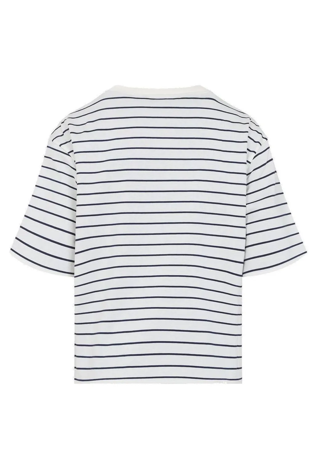 Miu Miu Short-Sleeved Crewneck Striped T-Shirt