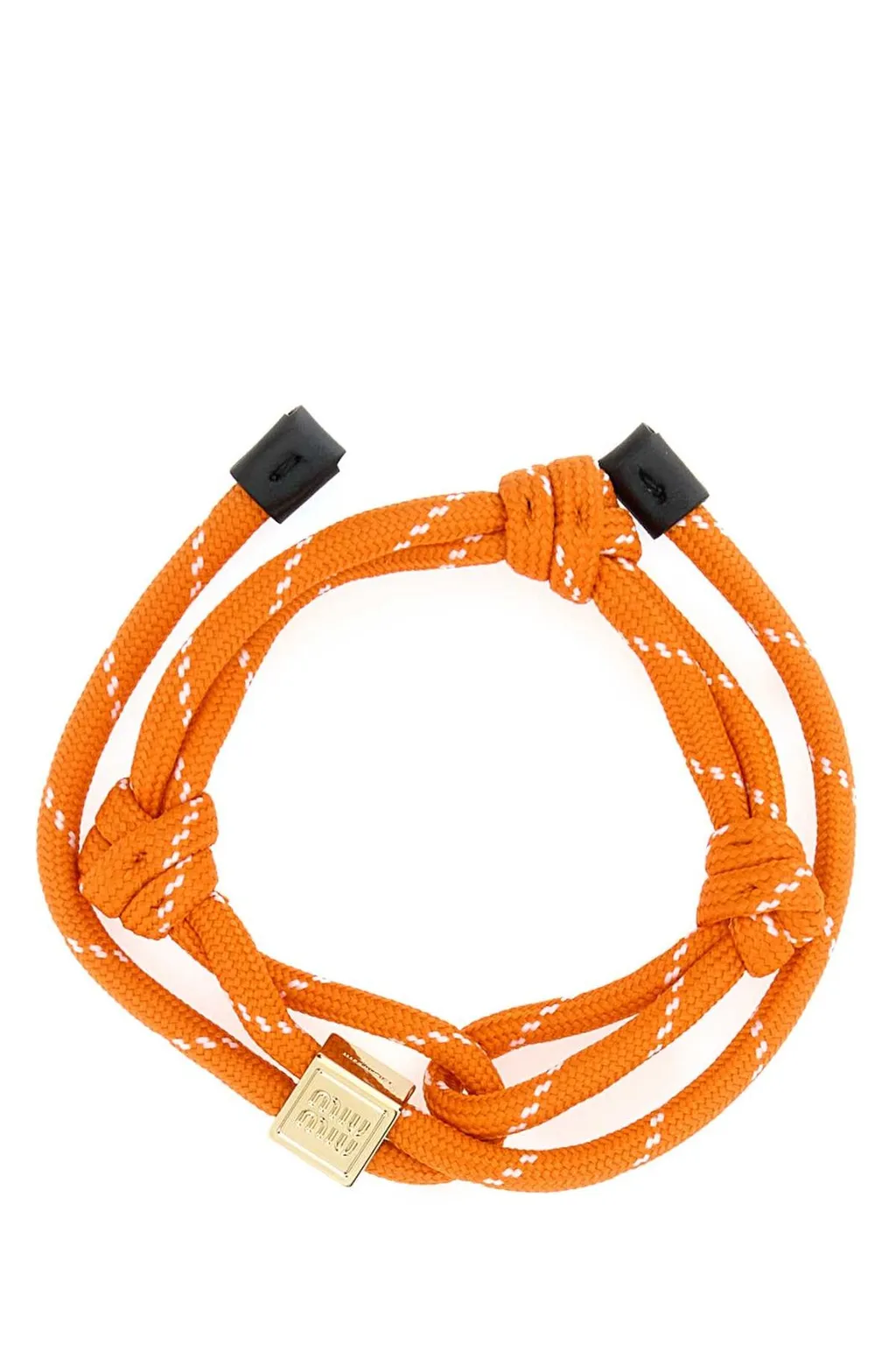 Miu Miu Logo-Engraved Rope Bracelet