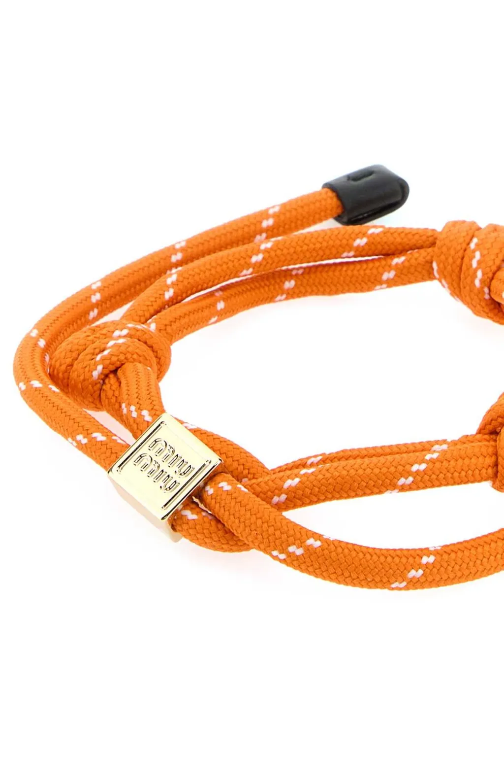 Miu Miu Logo-Engraved Rope Bracelet