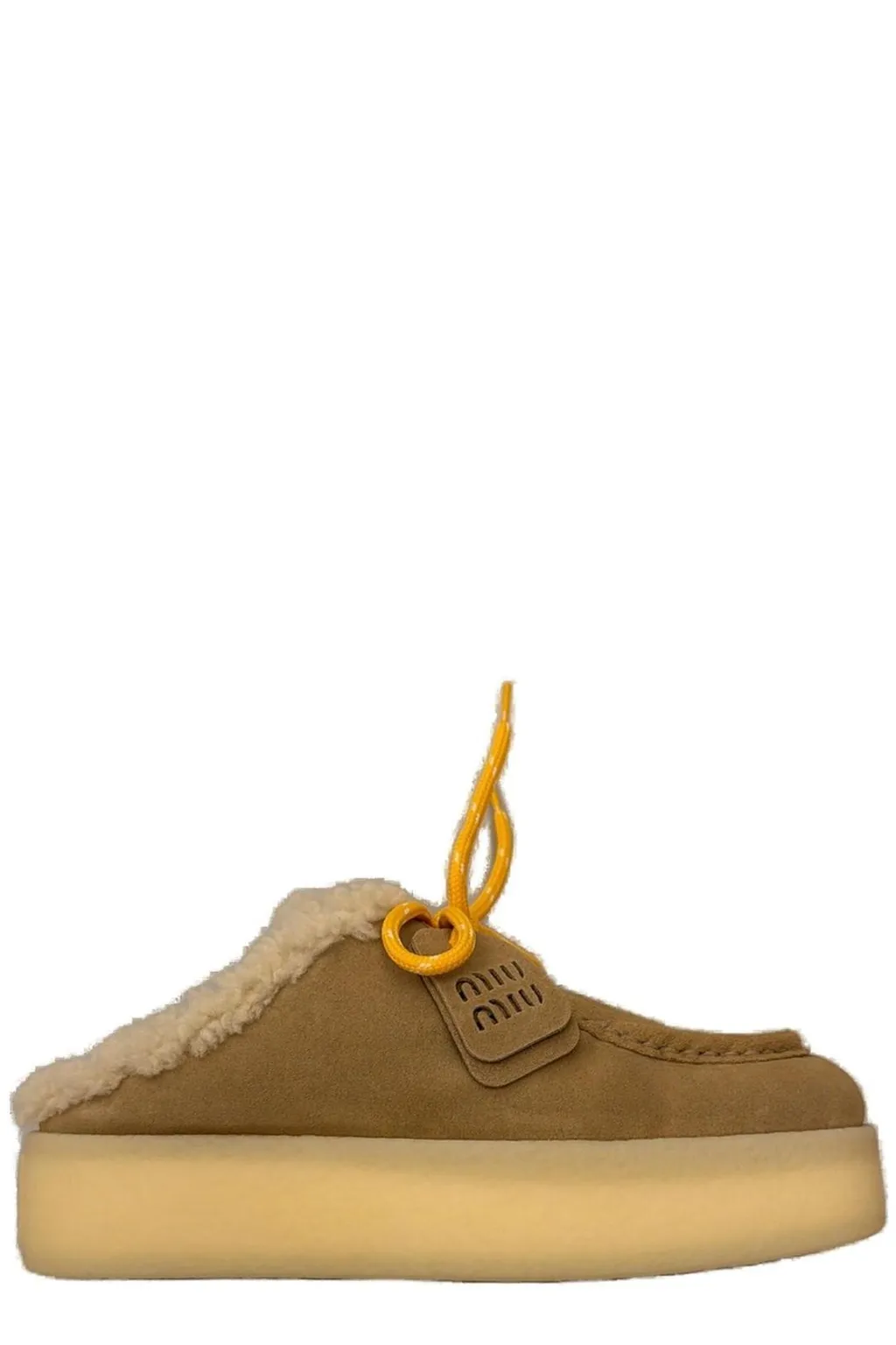 Miu Miu Logo-Detailed Mules