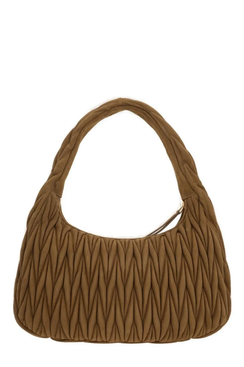 Miu Miu Logo-Lettering Zipped Shoulder Bag