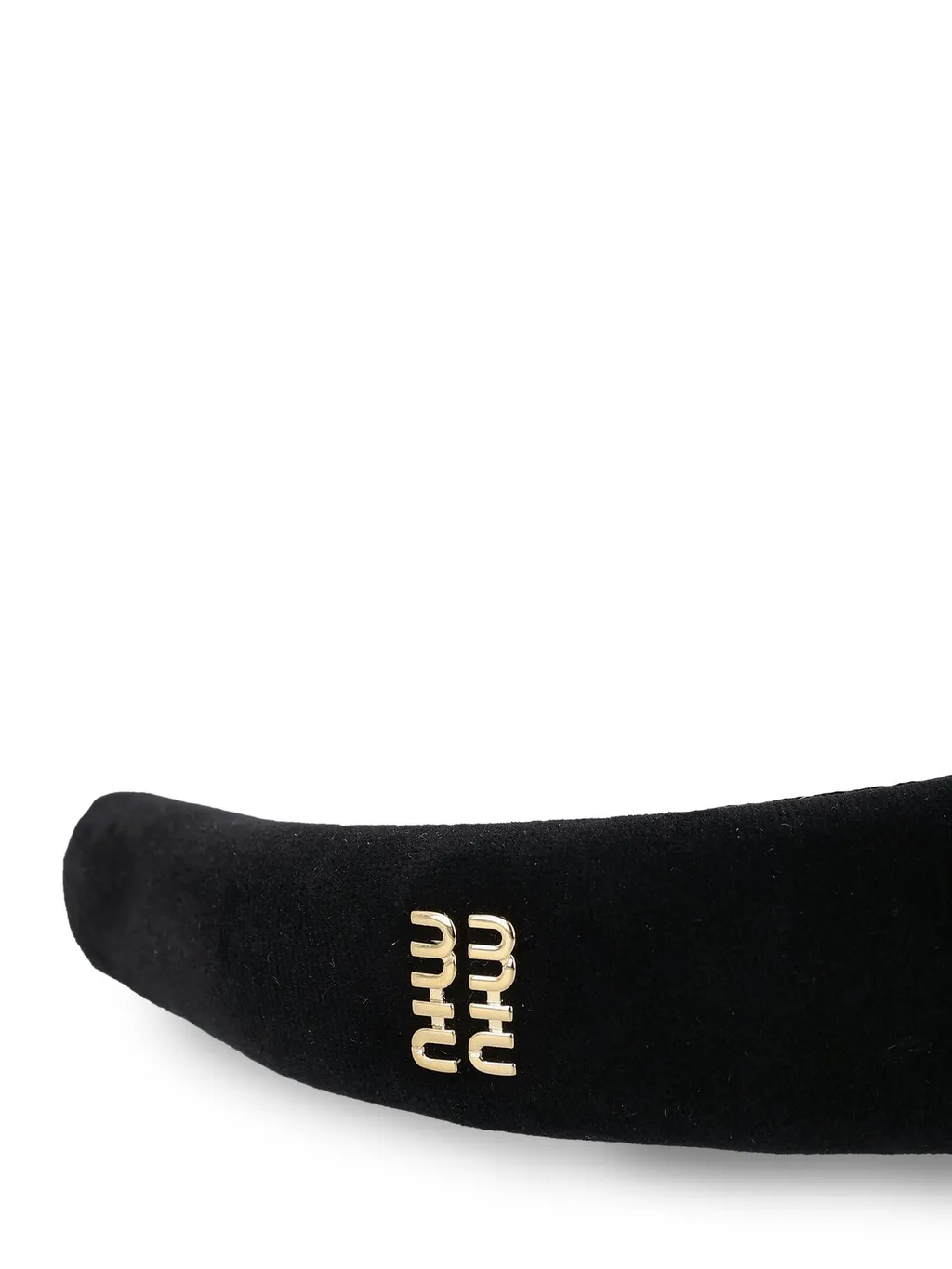 Miu Miu Logo-Embellished Velvet Headband