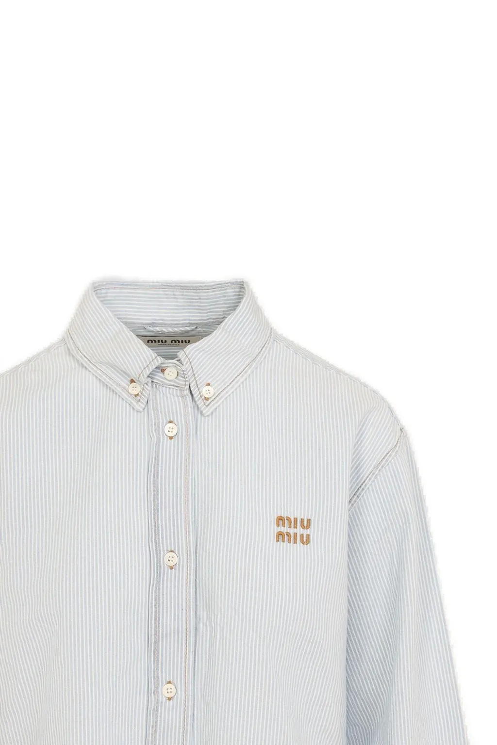 Miu Miu Logo-Embroidered Shirt