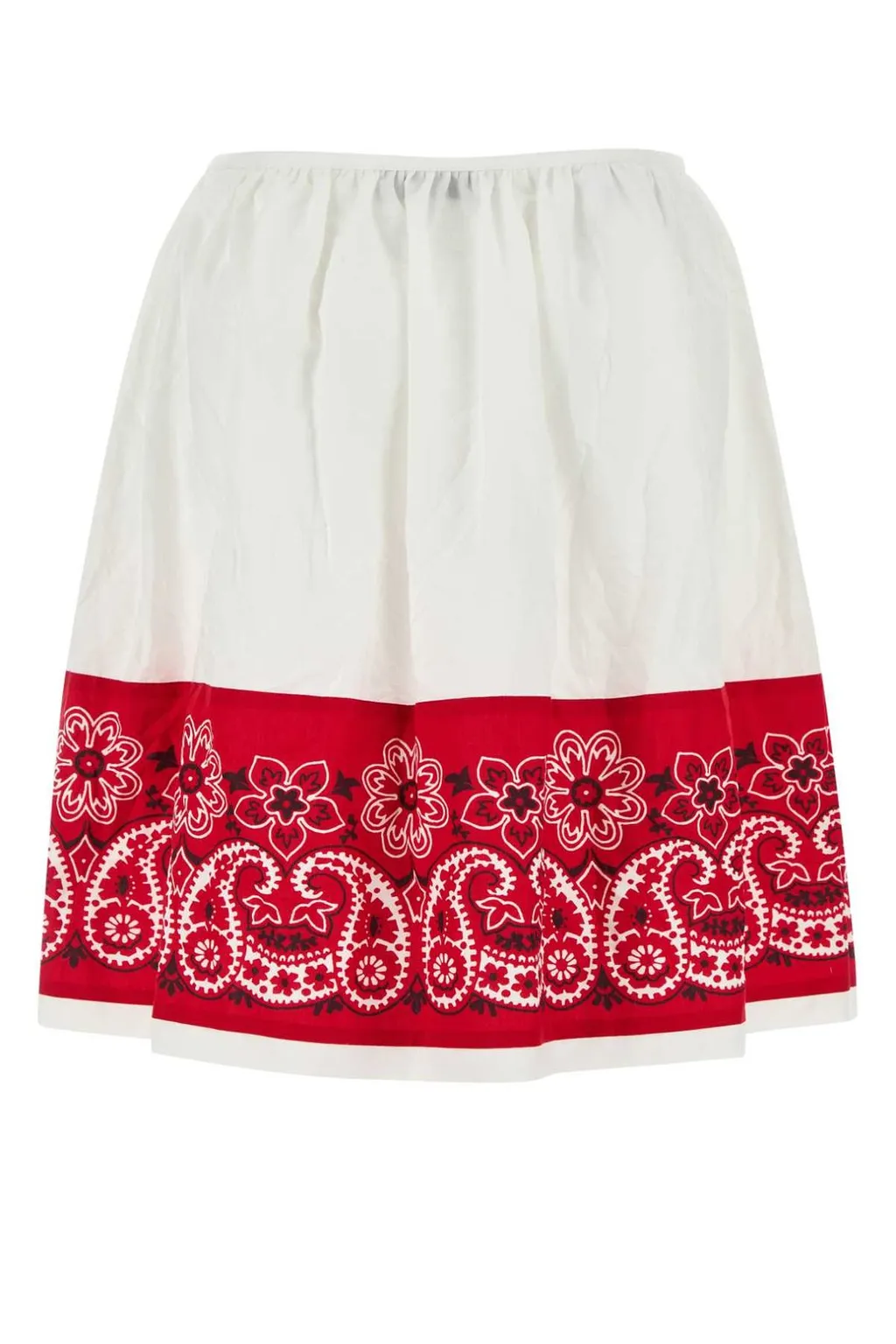 Miu Miu Two-Toned Poplin Skirt