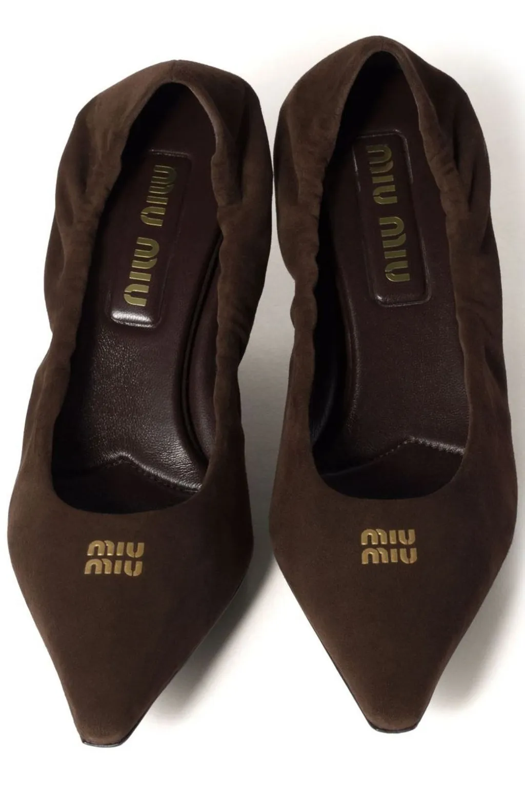 Miu Miu Ruched Slip-On Pumps