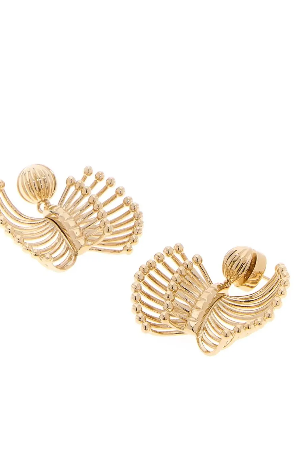 Miu Miu Lasered Logo Earrings