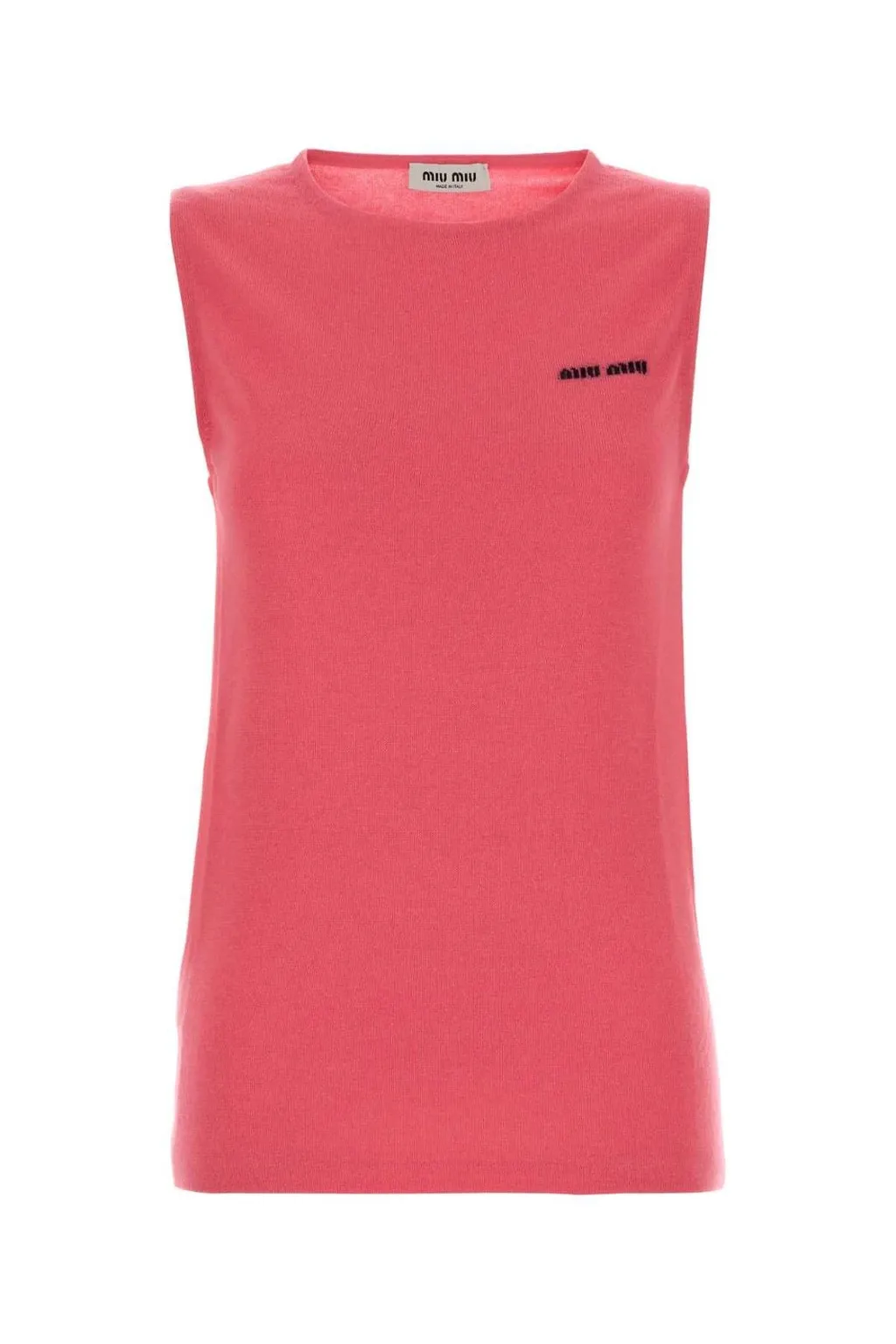 Miu Miu Crewneck Sleeveless Knitted Top