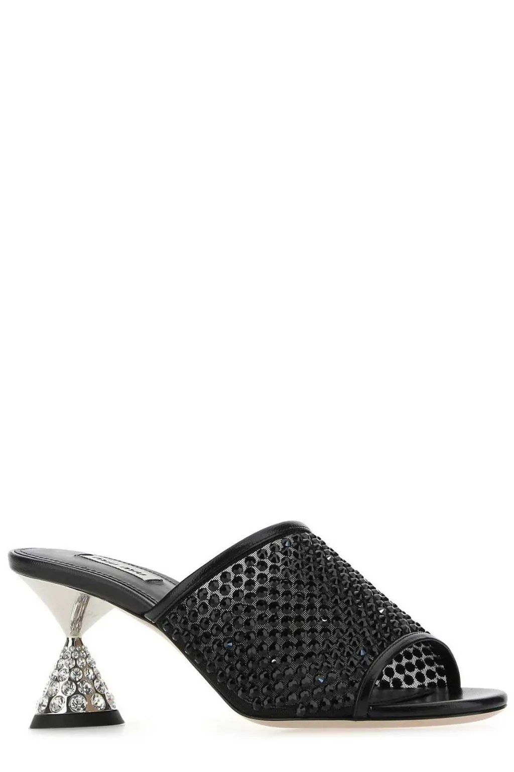 Miu Miu Embellished Slip-On Sandals
