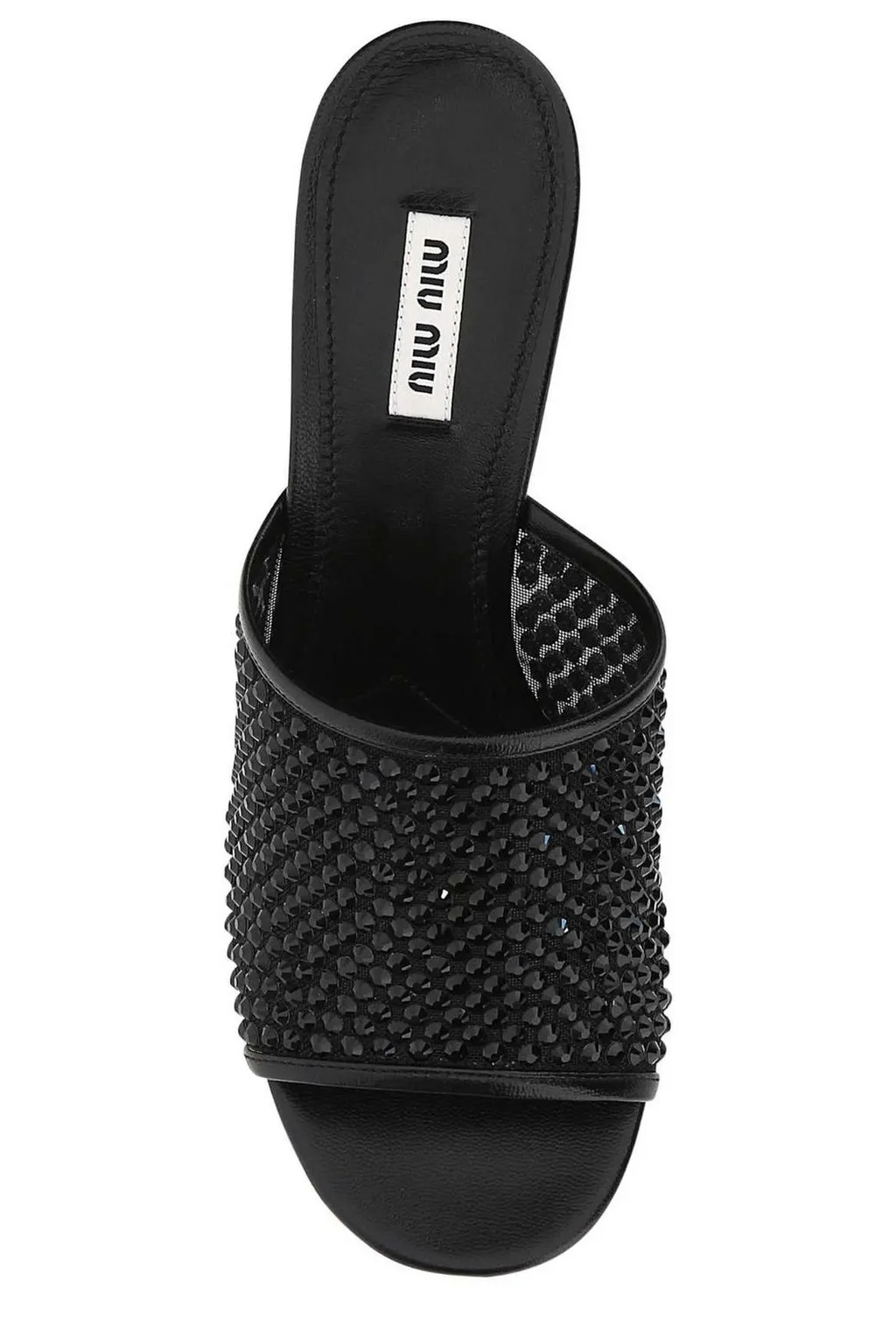 Miu Miu Embellished Slip-On Sandals