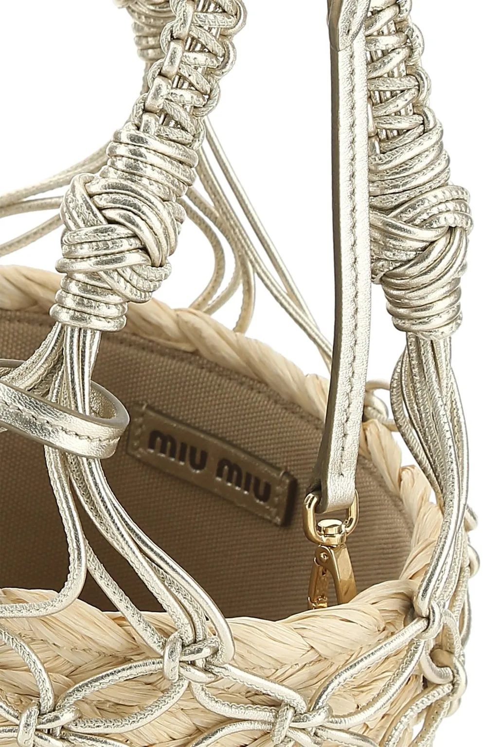 Miu Miu Woven Bucket Bag