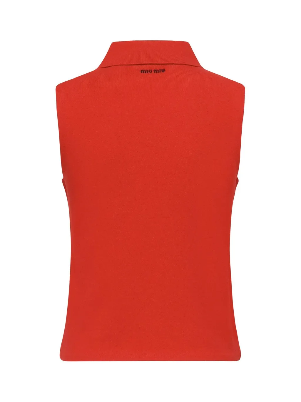 Miu Miu Sleeveless Polo Jumper