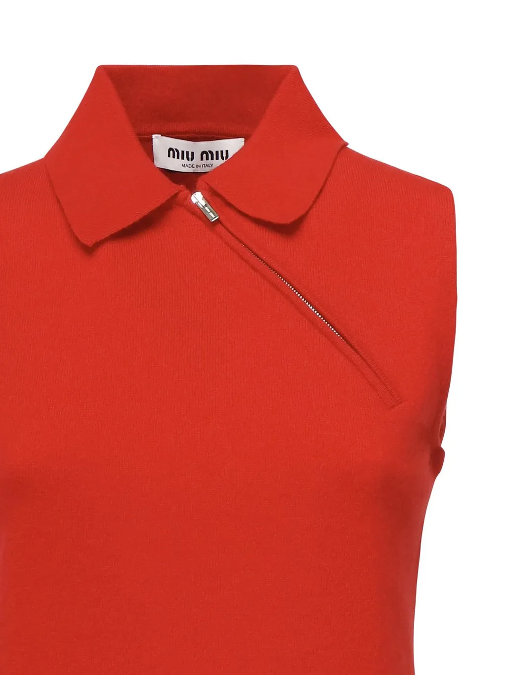 Miu Miu Sleeveless Polo Jumper