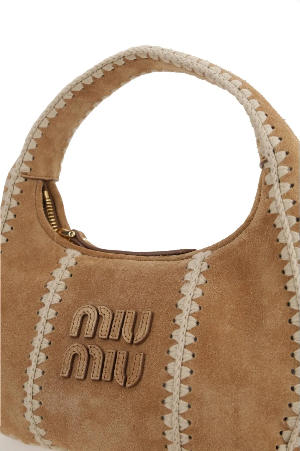 Miu Miu Logo-Detailed Zipped Hobo Bag