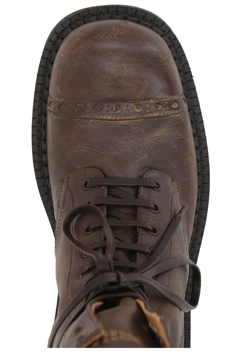 Miu Miu Logo-Embossed Lace-Up Boots