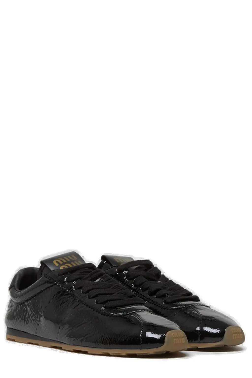 Miu Miu Logo-Printed Lace-Up Sneakers