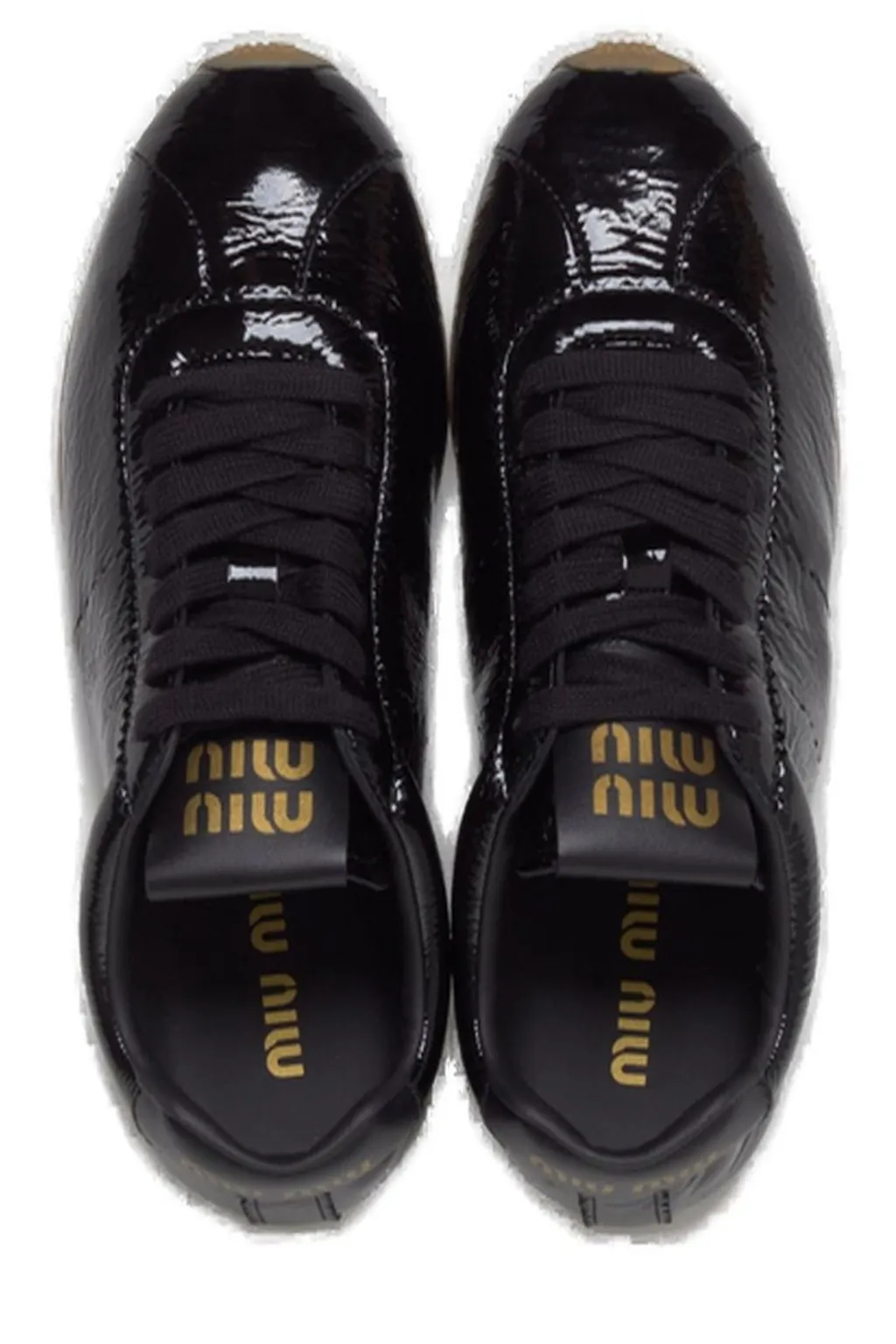 Miu Miu Logo-Printed Lace-Up Sneakers