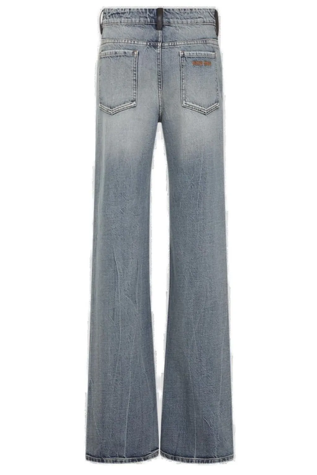 Miu Miu Logo-Detailed Denim Jeans