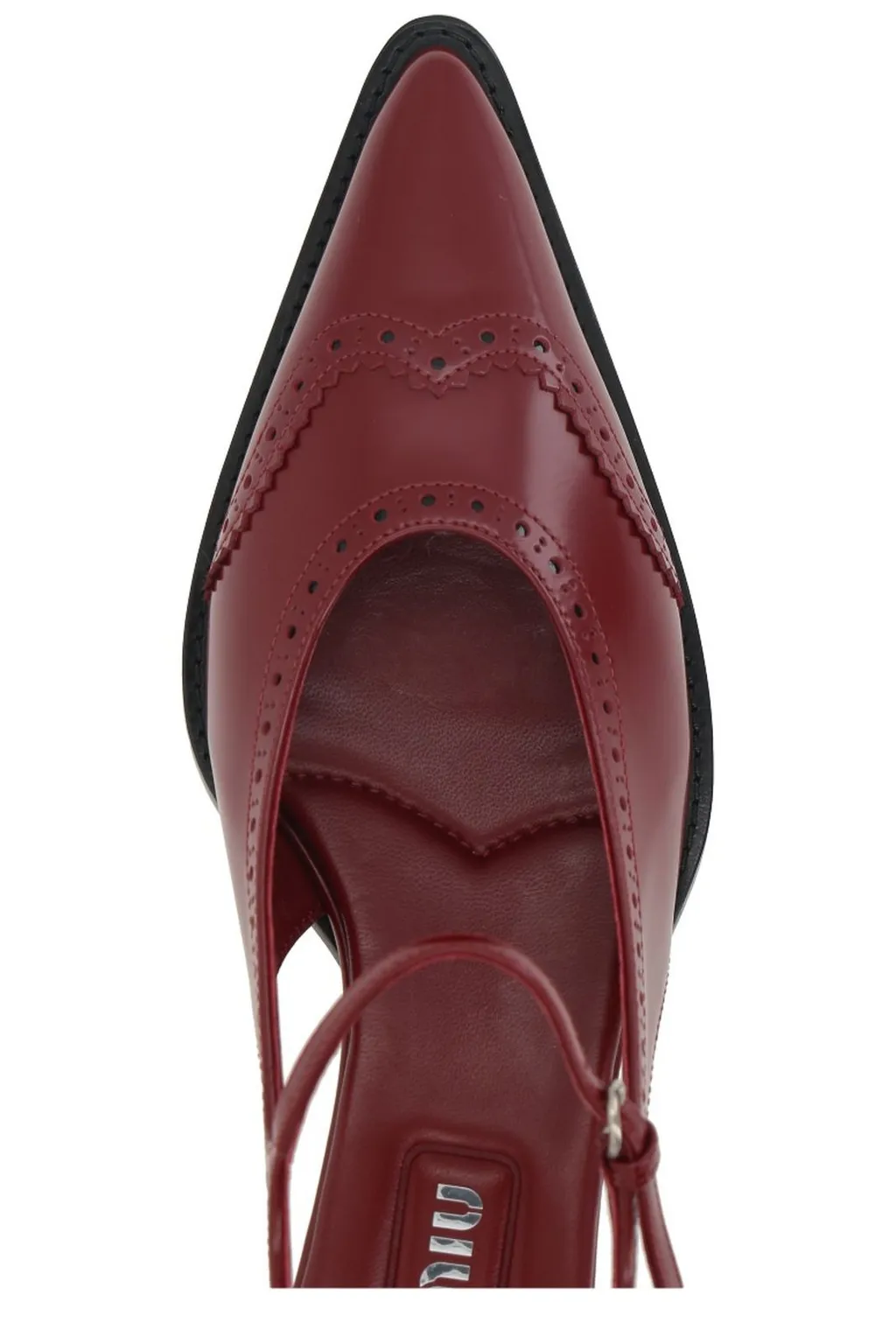 Miu Miu Pointed-Toe Slingback Pumps