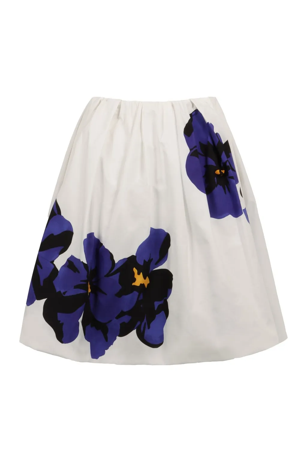 Miu Miu Floral Printed A-Line Skirt