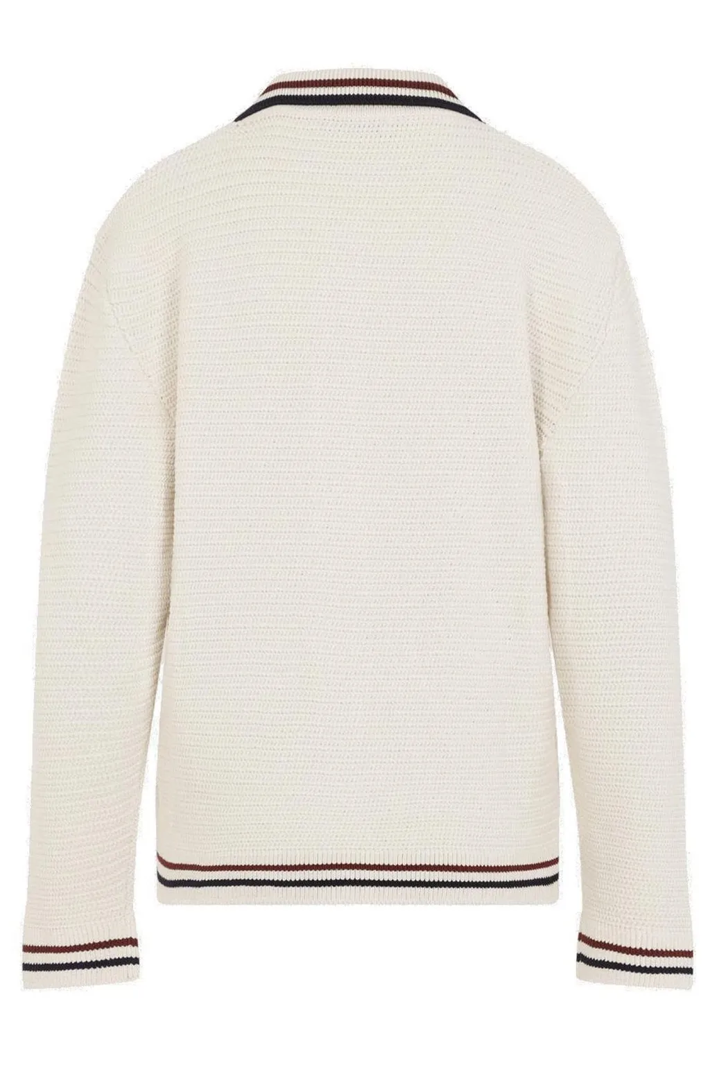 Miu Miu Logo-Embroidered Zipped Cardigan