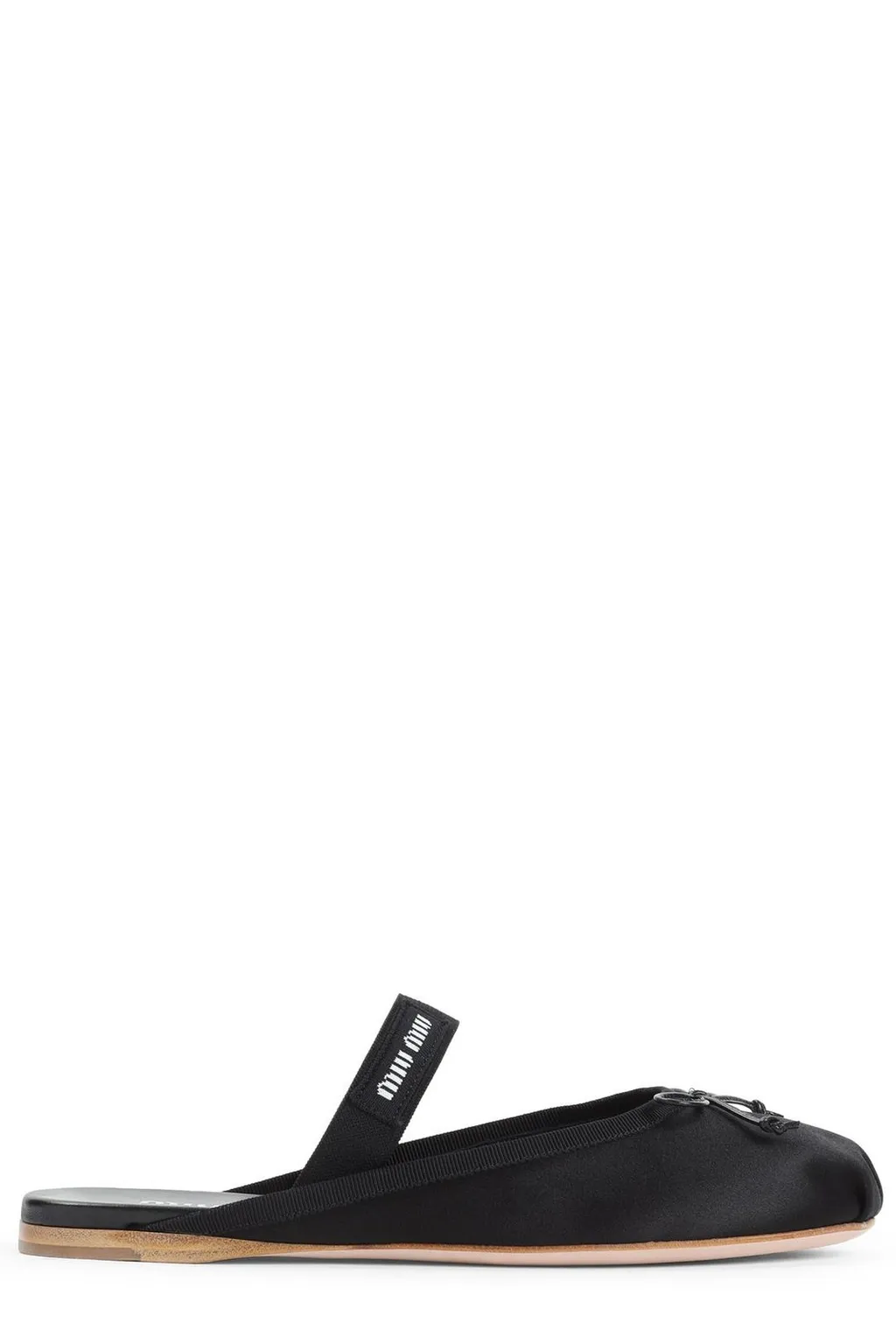 Miu Miu Bow-Detailed Slip-On Sandals