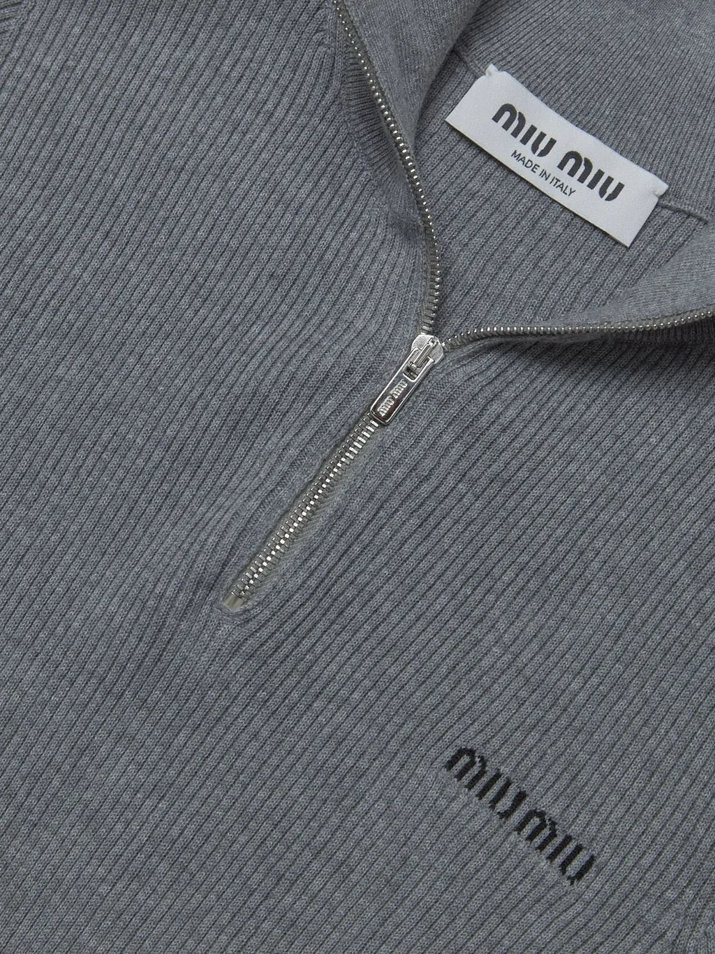 Miu Miu Half-Zip Knitwear
