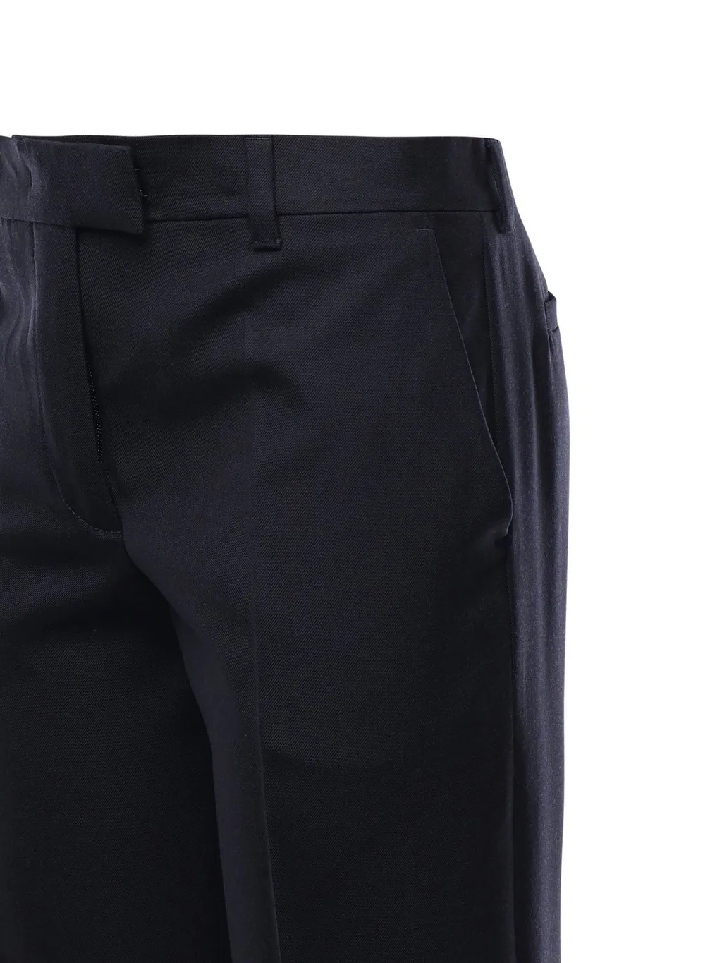 Miu Miu Logo-Patch Tailored Trousers