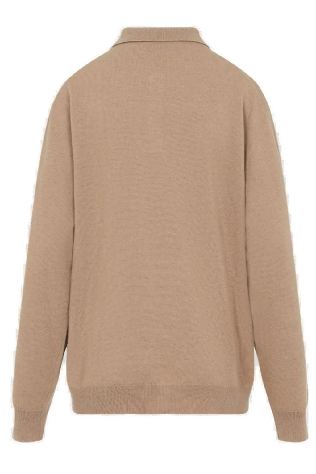 Miu Miu Long-Sleeved Knitted Polo Shirt