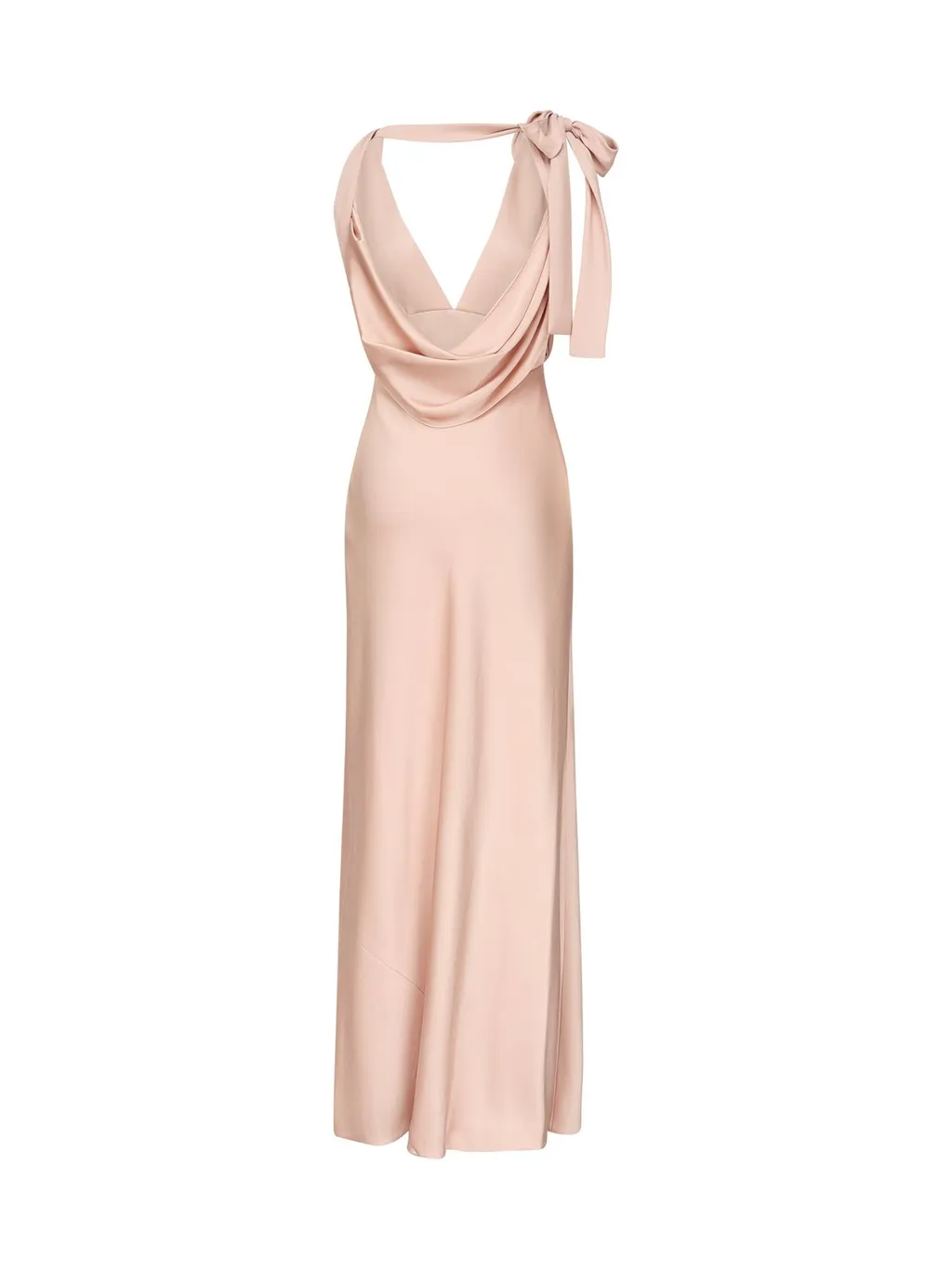 Miu Miu Logo-Patch V-Neck Dress