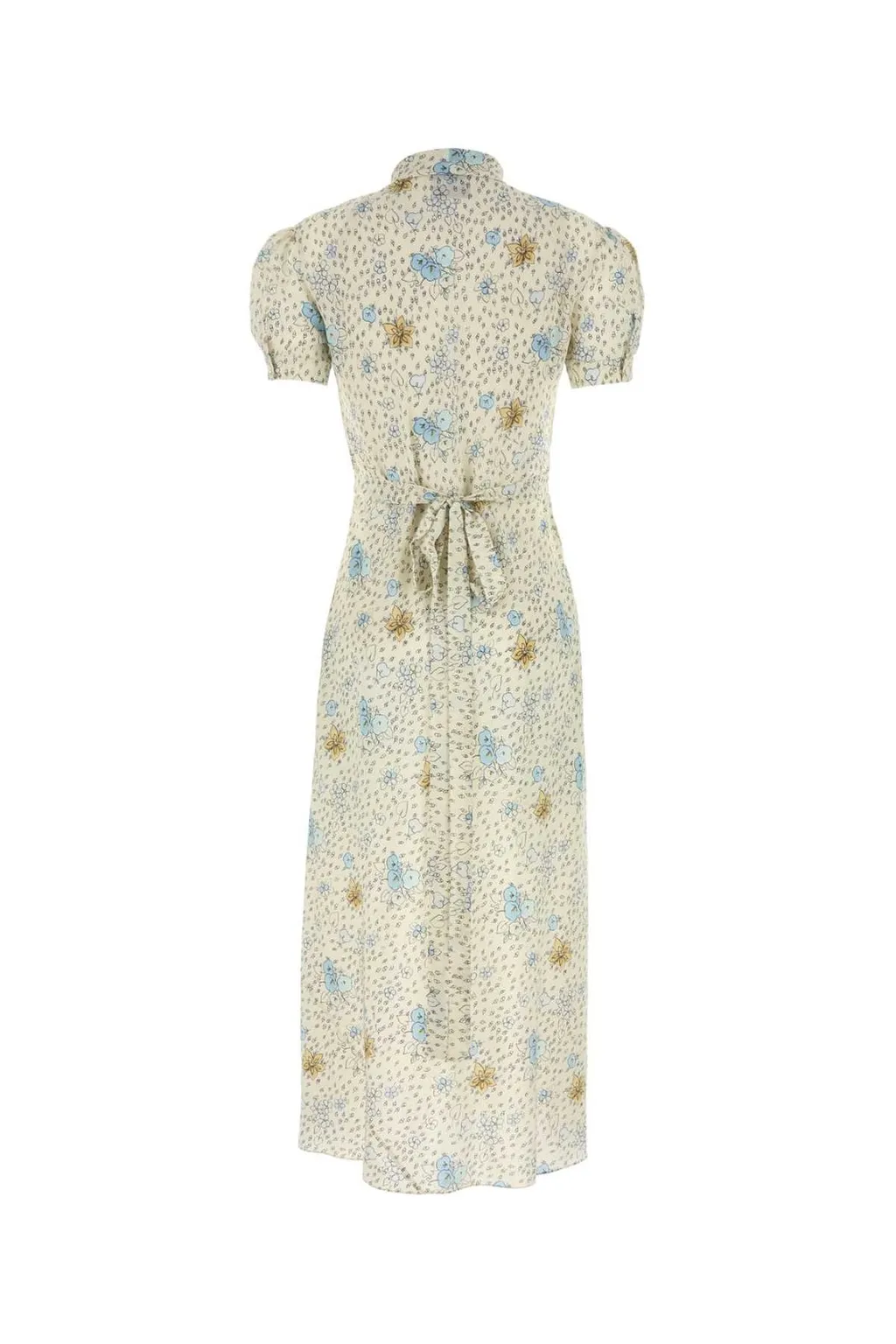 Miu Miu Pattern-Printed Short-Sleeved Dress