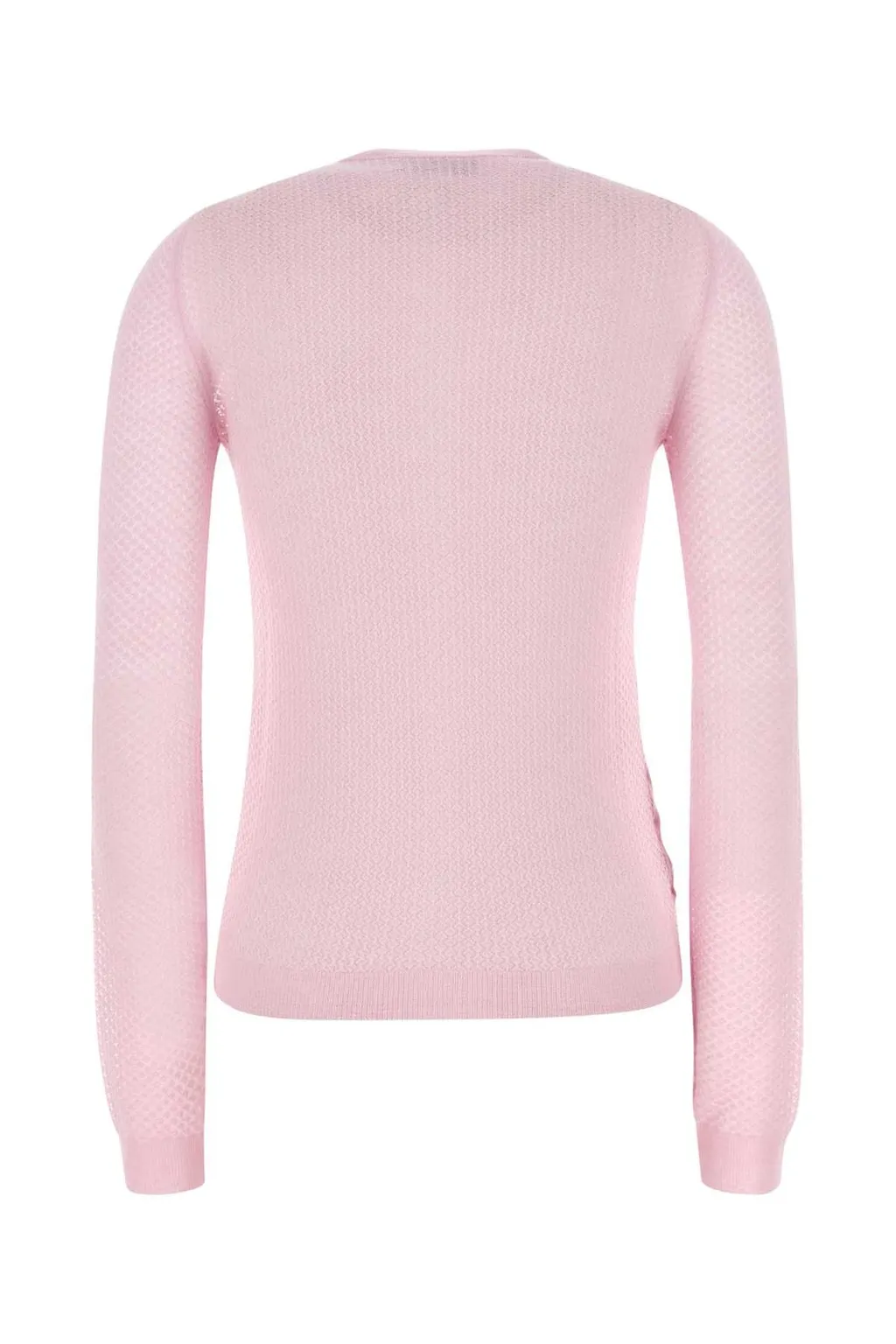 Miu Miu Crewneck Button-Up Cardigan