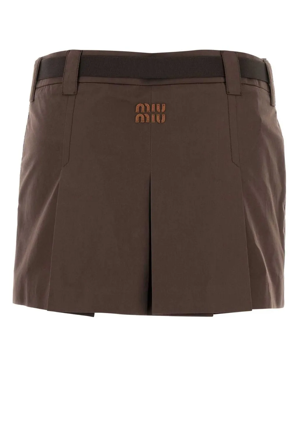 Miu Miu Belted Mini Skirt