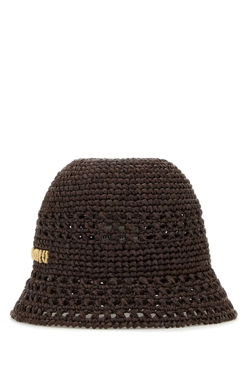 Miu Miu Logo Embroidered Crochet-Knitted Bucket Hat