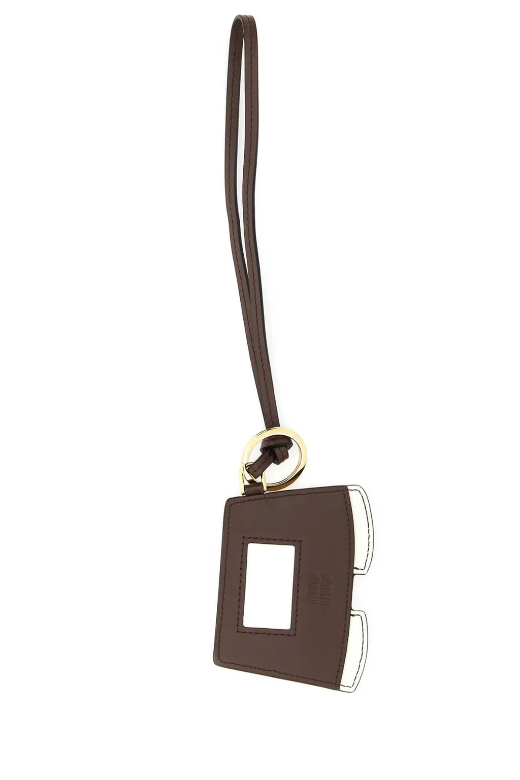 Miu Miu Logo-Debossed Trick Keychain