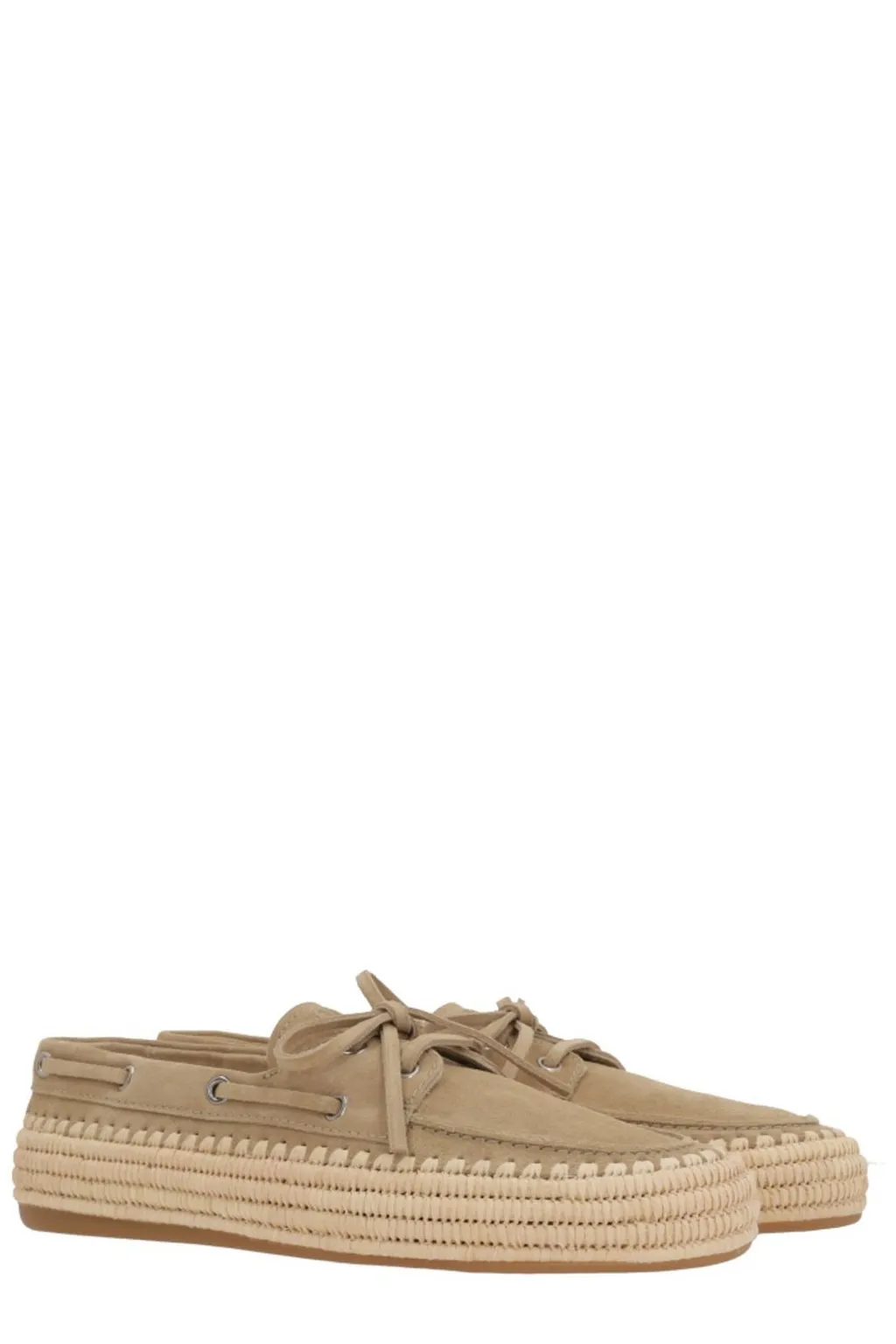 Miu Miu Lace-Up Boat Shoes